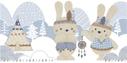 Kék Gyerek Vlies Bordűr 