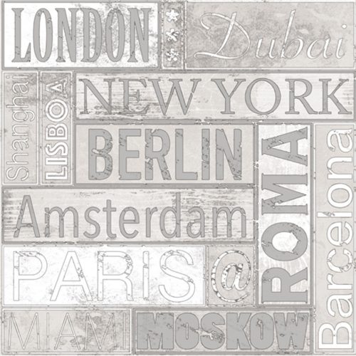 Szürke Gyerek Vlies Tapéta 