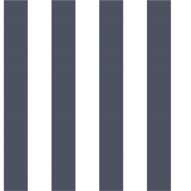 Kék fehér csíkos geometrikus vlies tapéta 