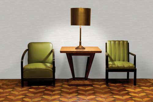 Fehér naturál szövött hatású gyöngyház fényű vlies tapéta 