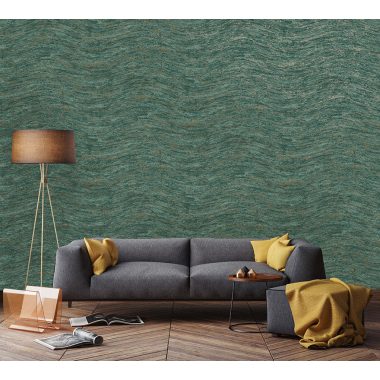 Türkiz Naturál Vlies Tapéta 