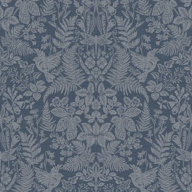 Kék Levél Vlies Tapéta 