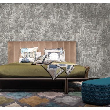 Szürke Tájkép Vlies Tapéta 