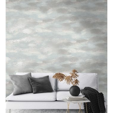 Kék Naturál Vlies Tapéta 