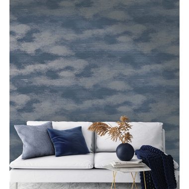 Kék Naturál Vlies Tapéta 