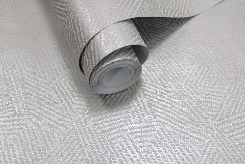 Szürke Geometrikus Vlies Tapéta 