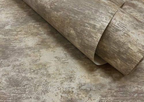 Antikolt felületű modern elegáns taupe színű vlies tapéta 