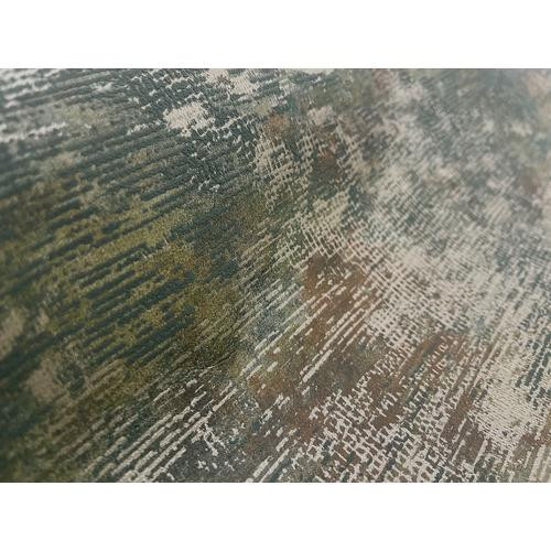 Antikolt felületű modern elegáns mohazöld és rozsda színű vlies tapéta 