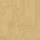 Art deco stílusú homok és arany geometriai mintás vlies tapéta