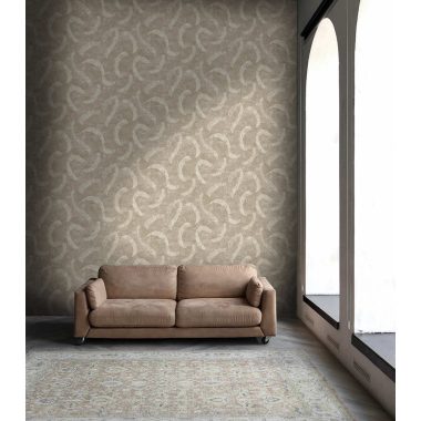 Bézs Geometrikus Vlies Tapéta 