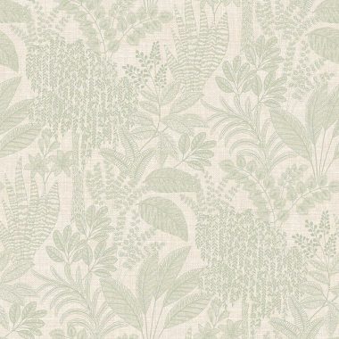 Zöld Levél Vlies Tapéta 