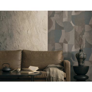 Kék Geometrikus Vlies Tapéta 