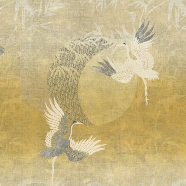 Sárga Madár Vinyl Tapéta 