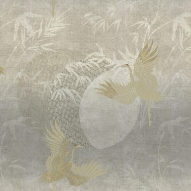 Szürke Madár Vinyl Tapéta 