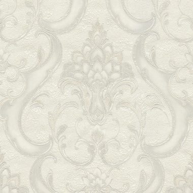 Bézs Barokk Vinyl Tapéta 