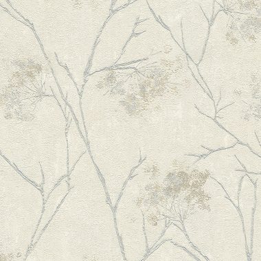 Bézs Virág Vinyl Tapéta 