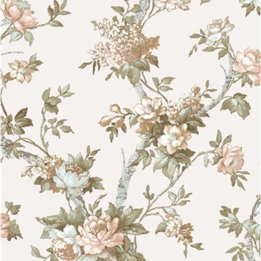 Fehér Virág Vlies Tapéta 