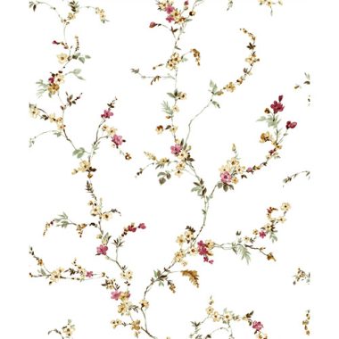 Fehér Virág Vlies Tapéta 