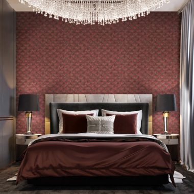 Bordó Modern Vinyl Tapéta 