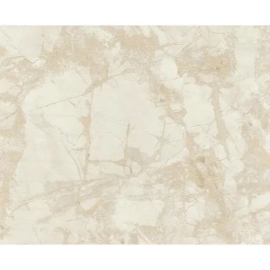   Mozgalmas márvány mintás strukturált vinyl luxus tapéta fehér-bézs árnyalatban