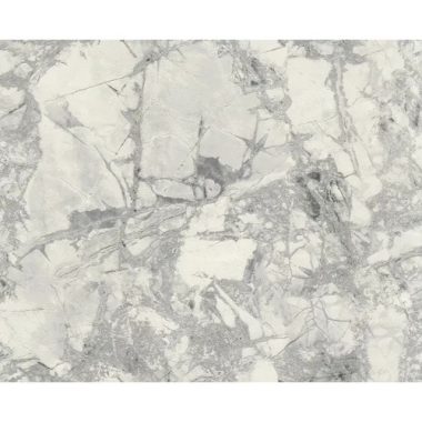   Mozgalmas márvány mintás strukturált vinyl luxus tapéta szürke-fehér árnyalatban