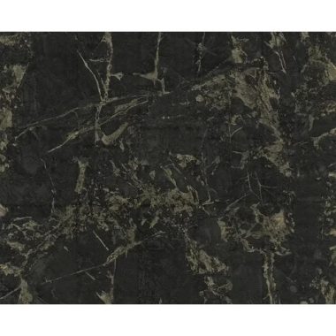   Fekete-arany márvány mintás strukturált vinyl luxus tapéta