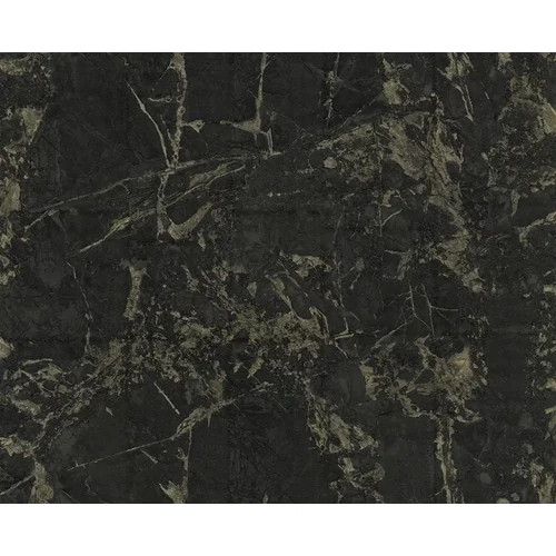 Fekete-arany márvány mintás strukturált vinyl luxus tapéta