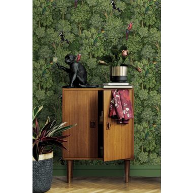 Zöld Madár Vlies Tapéta 