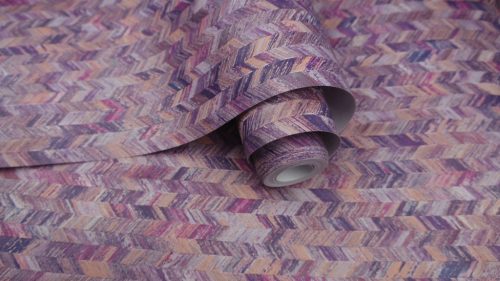 Lila Geometrikus Vlies Tapéta 