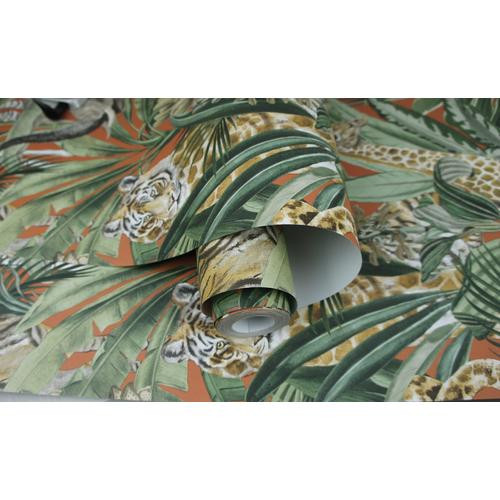 Narancssárga Állat Vlies Tapéta 