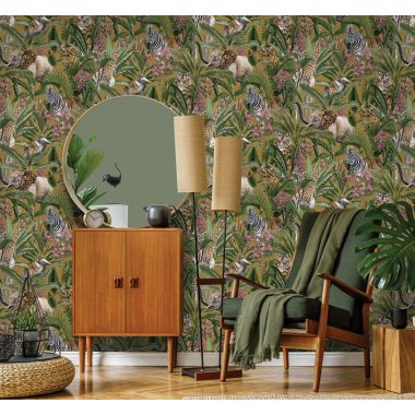 Sárga Állat Vlies Tapéta 