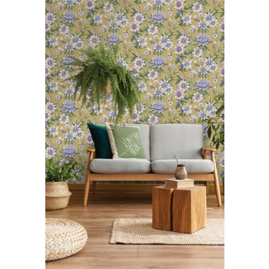 Sárga Virág Vlies Tapéta 