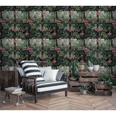 Fekete Állat Vlies Tapéta 