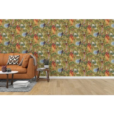 Sárga Állat Vlies Tapéta 