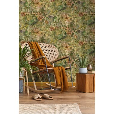 Zöld Madár Vlies Tapéta 