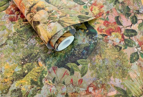 Zöld Madár Vlies Tapéta 