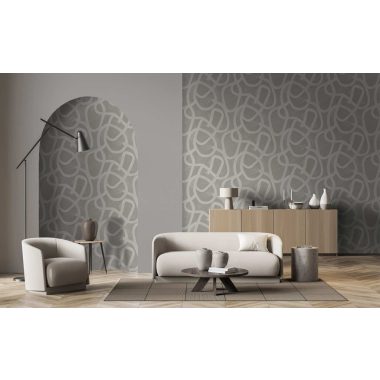 Szürke Geometrikus Vlies Tapéta 