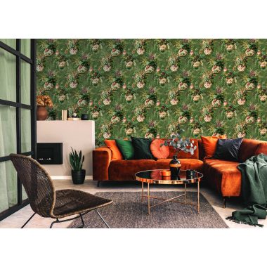 Zöld Virág Vlies Tapéta 