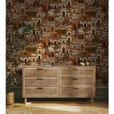 Barna Állat Vlies Tapéta 