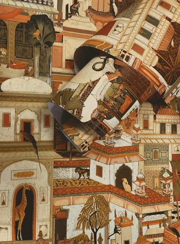 Barna Állat Vlies Tapéta 