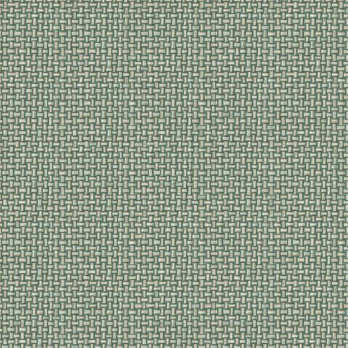 Türkiz natur szőtt rattan mintás vlies tapéta