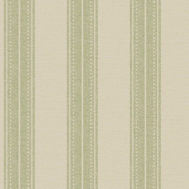 Zöld  és bézs csíkos vlies tapéta