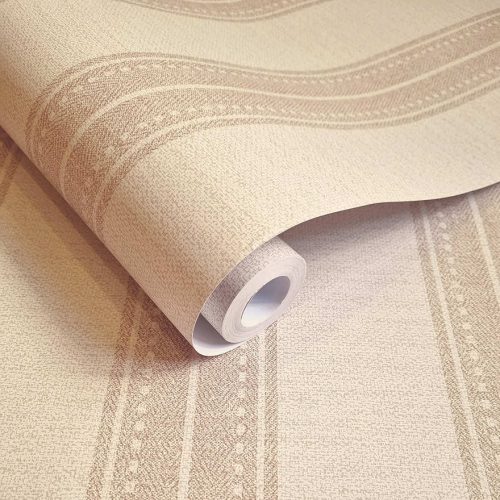 Púder csíkos vlies tapéta