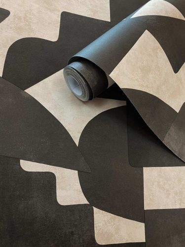 Fekete Modern Vlies Tapéta 