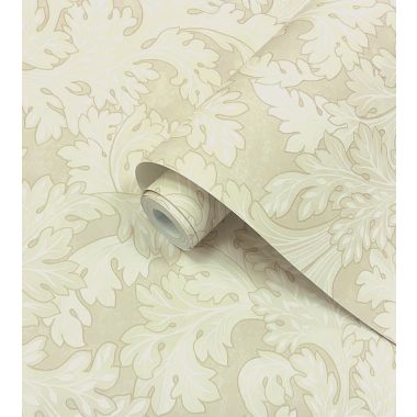 Bézs Levél Vlies Tapéta 