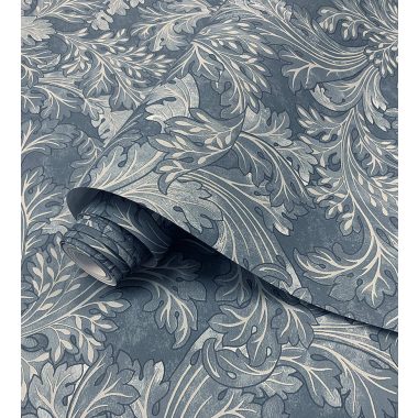 Kék Levél Vlies Tapéta 