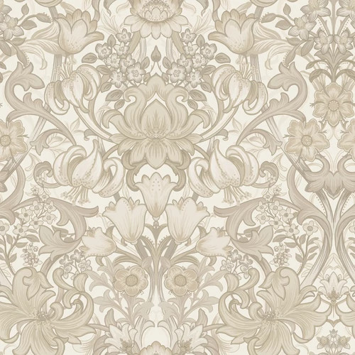 William Morris ihletésű angol virágmintás vidéki stílusú romantikus tapéta