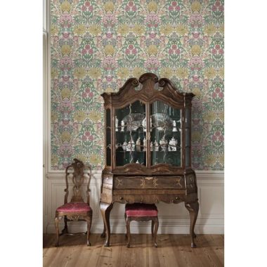   William Morris ihletésű angol virágmintás vidéki stílusú romantikus tapéta