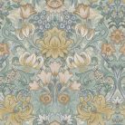 William Morris ihletésű angol virágmintás vidéki stílusú romantikus tapéta