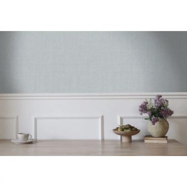 Farmerkék színű szövethatású tapéta